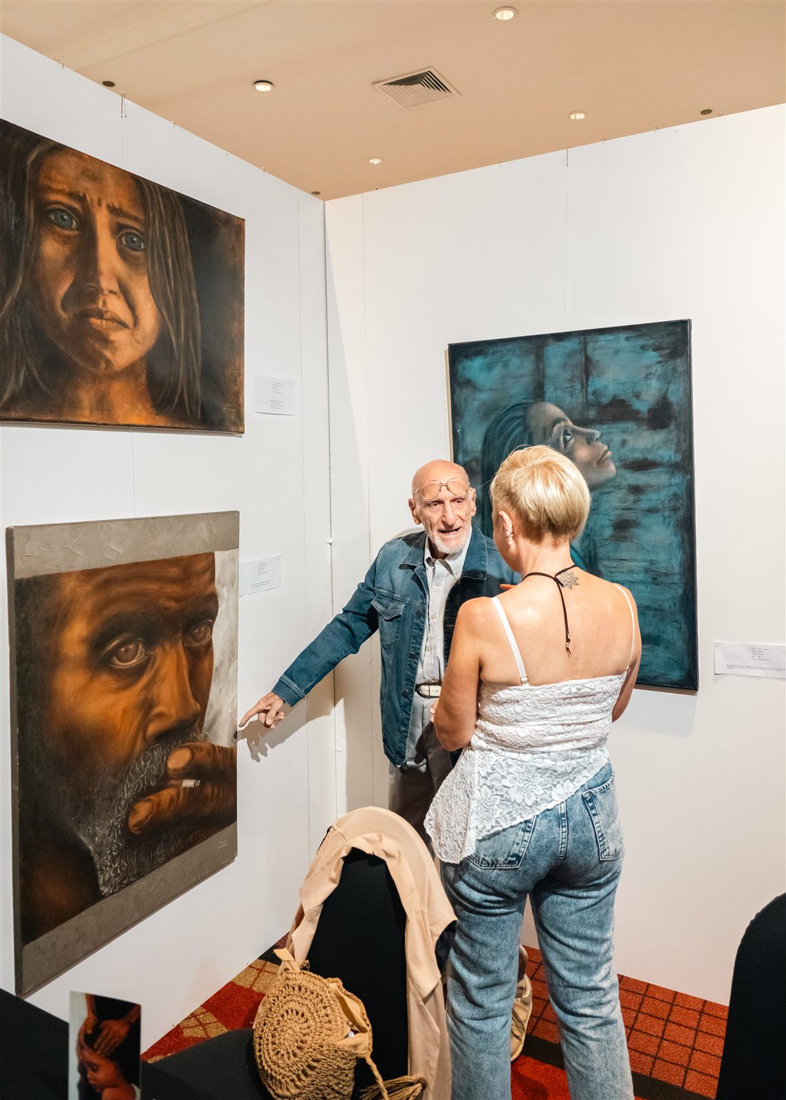 Cierre de la feria con artistas y coleccionistas