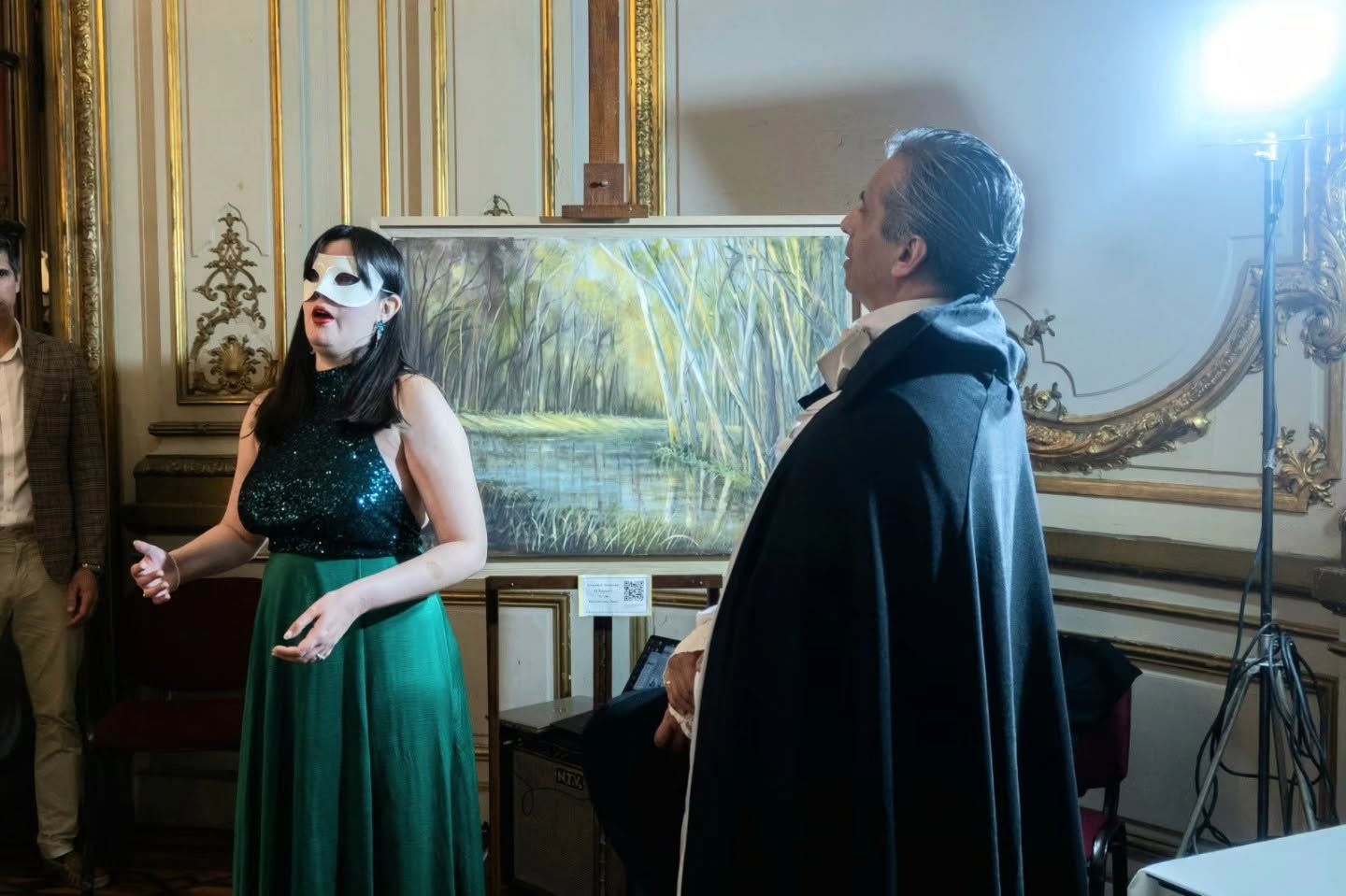 Presentación musical en vivo durante el vernissage